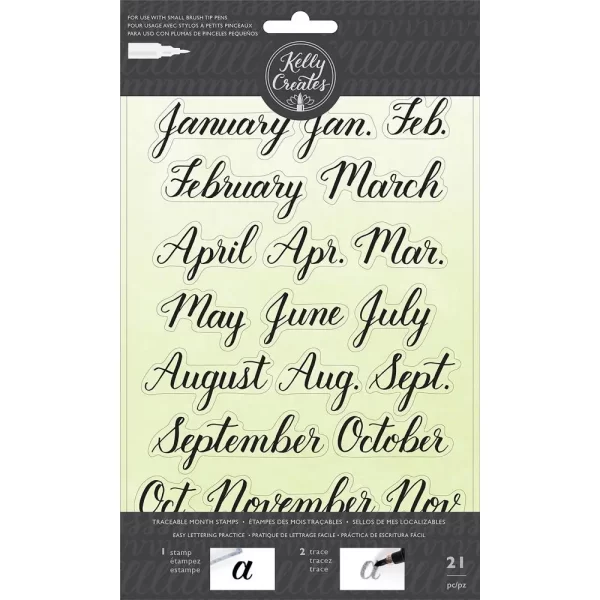 Sello Traceable Stamps Months Kelly Creates