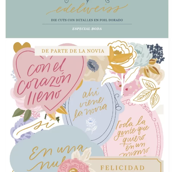 Die cuts con foil EDELWEISS