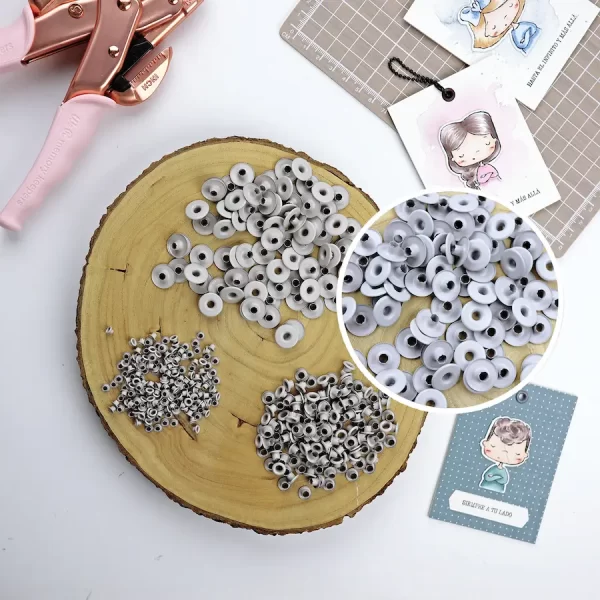 Eyelets Gruesos x 10 Angora