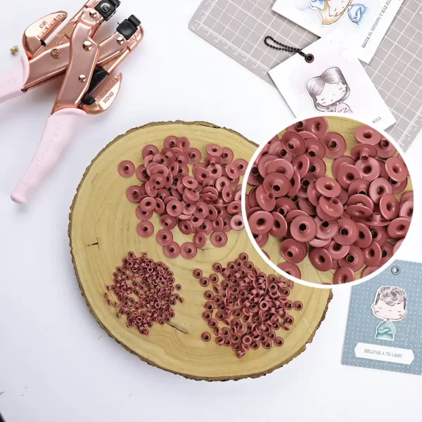Eyelets Gruesos x 10 Rosa viejo