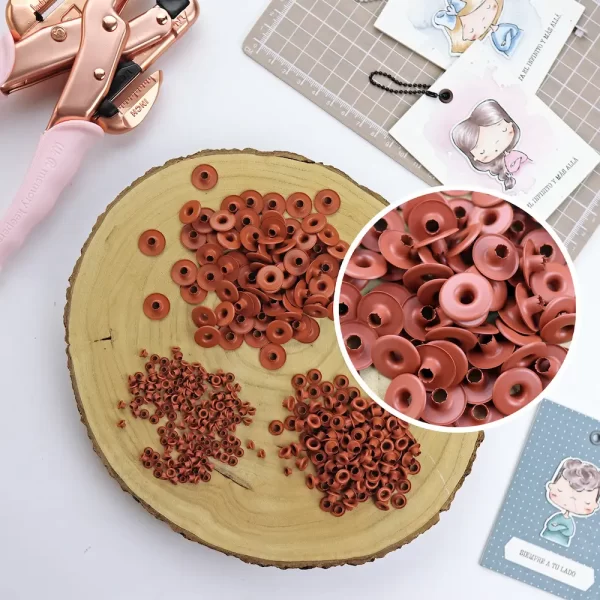 Eyelets Gruesos x 10 Teja