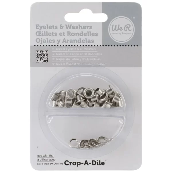 Eyelets Washers Standard Nickel We R