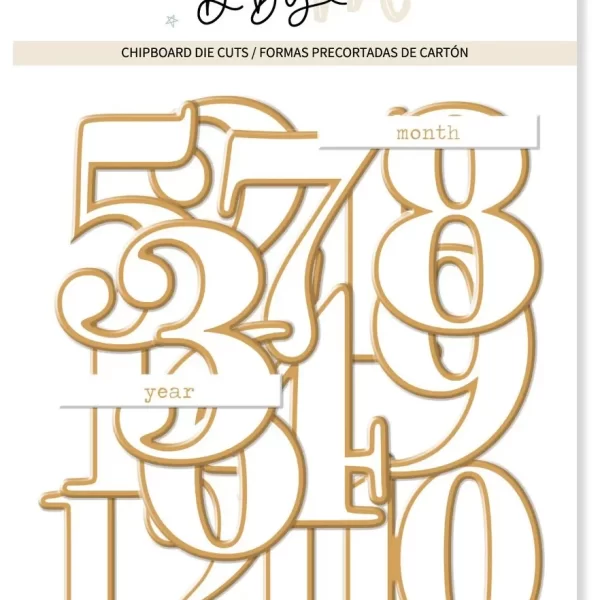Die Cuts Chipboard Números BABY M