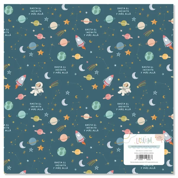 Acetato Impreso con Foil LITTLE M