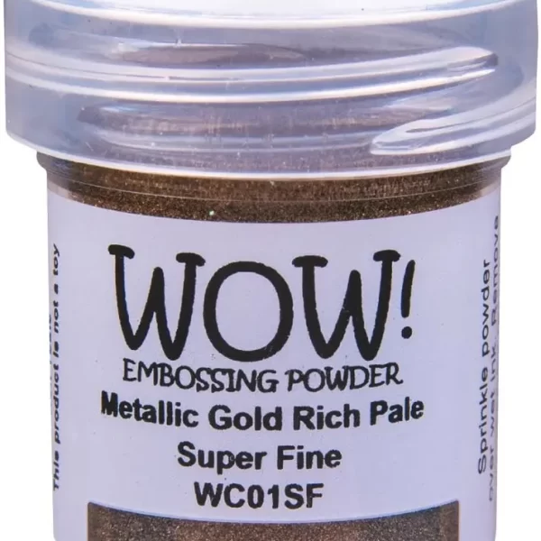 Polvos de embossing WOW Gold Rich Pale Super Fine