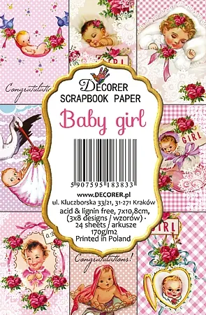 Mini Pad Tamaño Tajretas Decorer Baby Girl