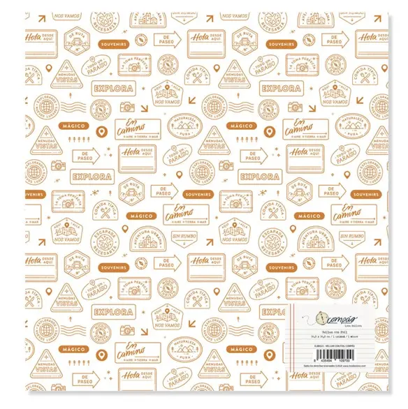 Vellum con foil COMPÁS