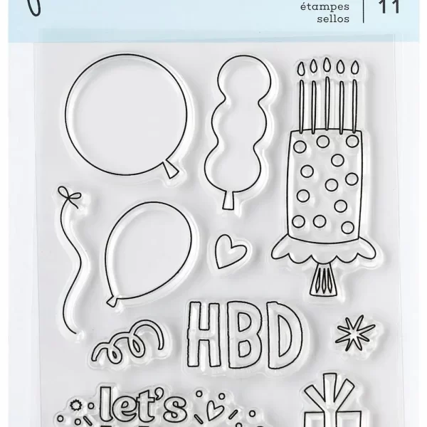 Sellos All The Cake Mini Stamp Set Acrylic