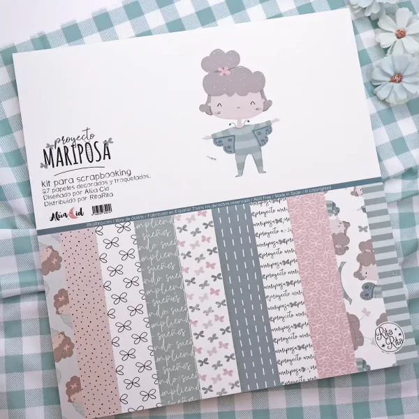 Bloc 12" PROYECTO MARIPOSA con Troquelados
